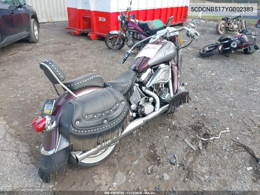 5CDCNB517YG002383 2000 Indian Motorcycle Co. Chief