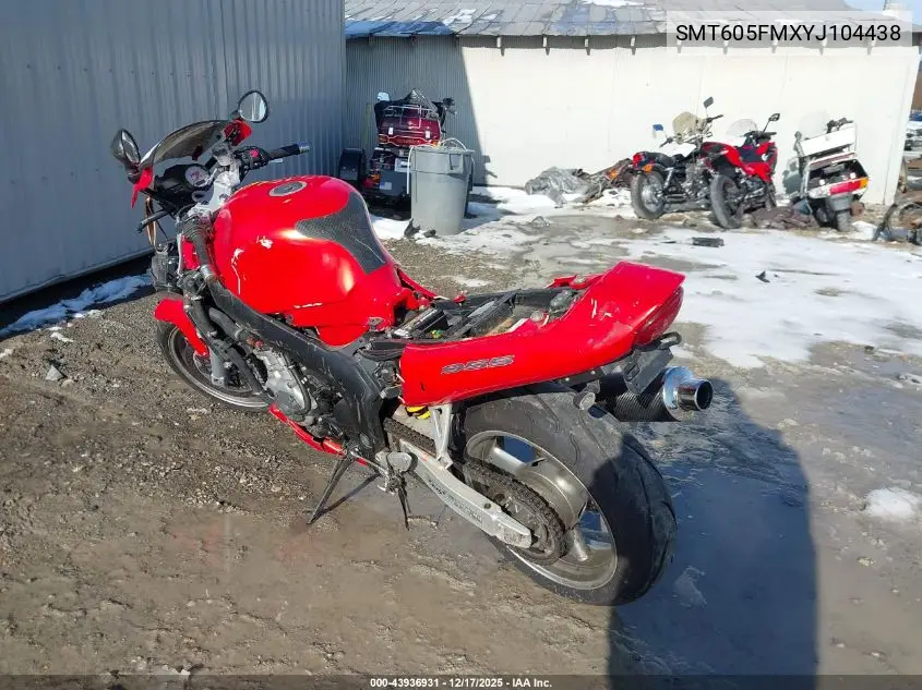SMT605FMXYJ104438 2000 Triumph Motorcycle Sprint Rs