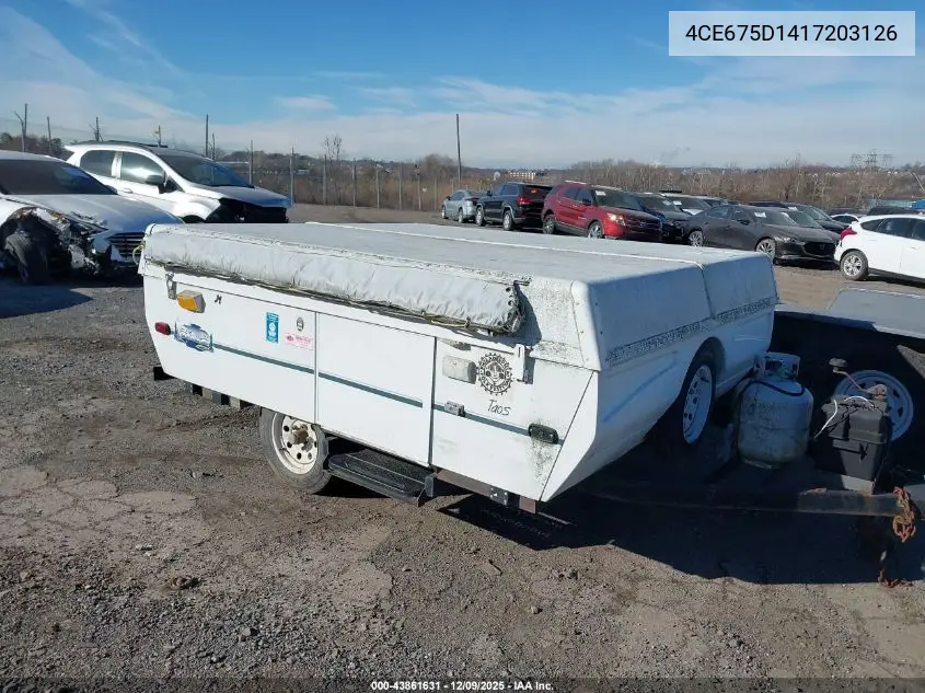 4CE675D1417203126 2001 Coleman Taos