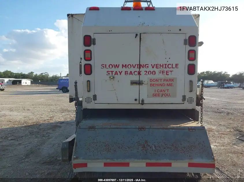 2002 Freightliner Medium Conventional Fl70 VIN: 1FVABTAKX2HJ73615 Lot: 43897697