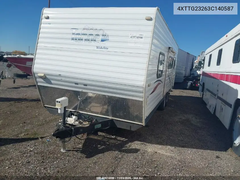 4XTTG23263C140587 2003 Thor Tl 23Ft