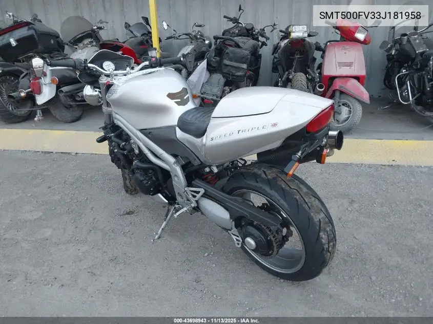 SMT500FV33J181958 2003 Triumph Motorcycle Speed Triple