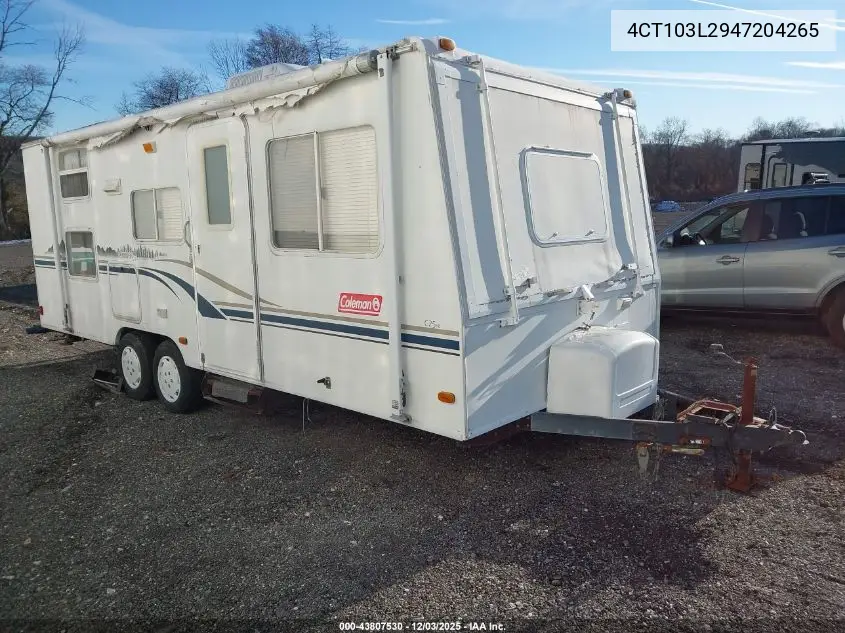 4CT103L2947204265 2004 Fleetwood Folding Tr Caravan
