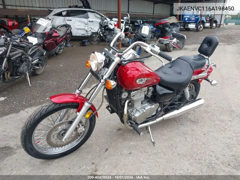 JKAENVC116A198450 2006 Kawasaki En500 C