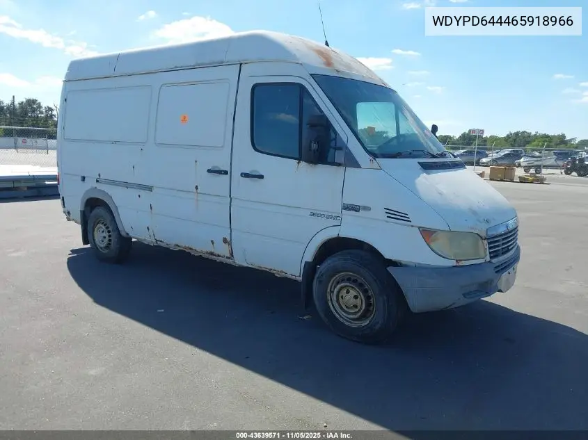 WDYPD644465918966 2006 Freightliner Sprinter 2500