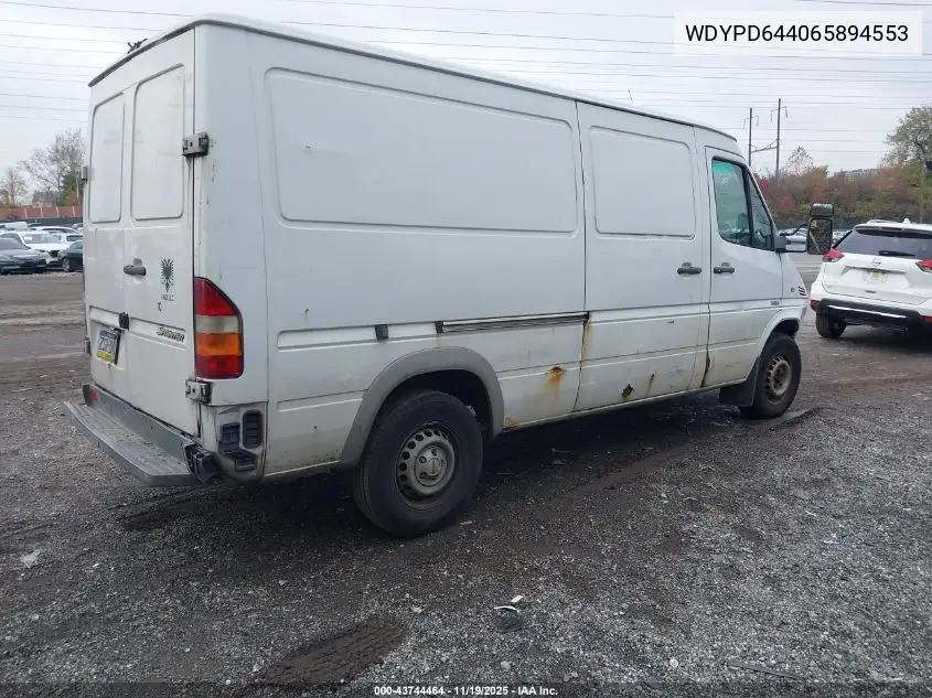 WDYPD644065894553 2006 Freightliner Sprinter 2500