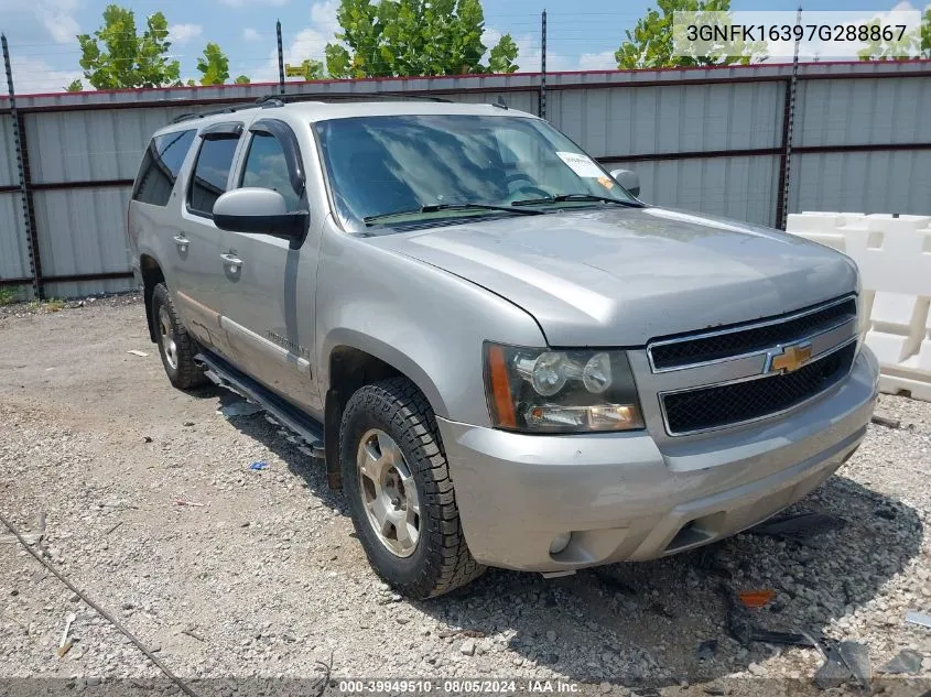 2007 Chev Suburban Lt 1500 4Wd Lt VIN: 3GNFK16397G288867 Lot: 39949510