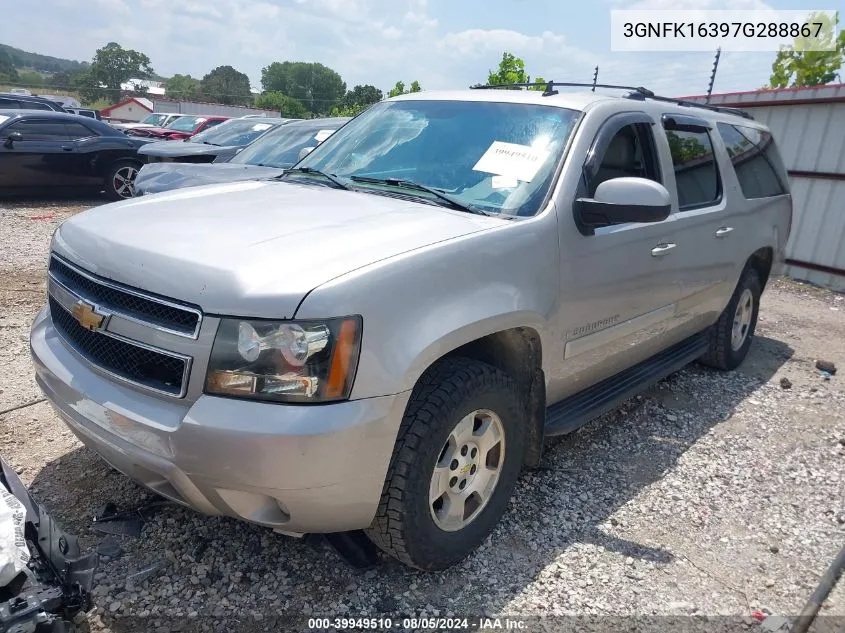 2007 Chev Suburban Lt 1500 4Wd Lt VIN: 3GNFK16397G288867 Lot: 39949510