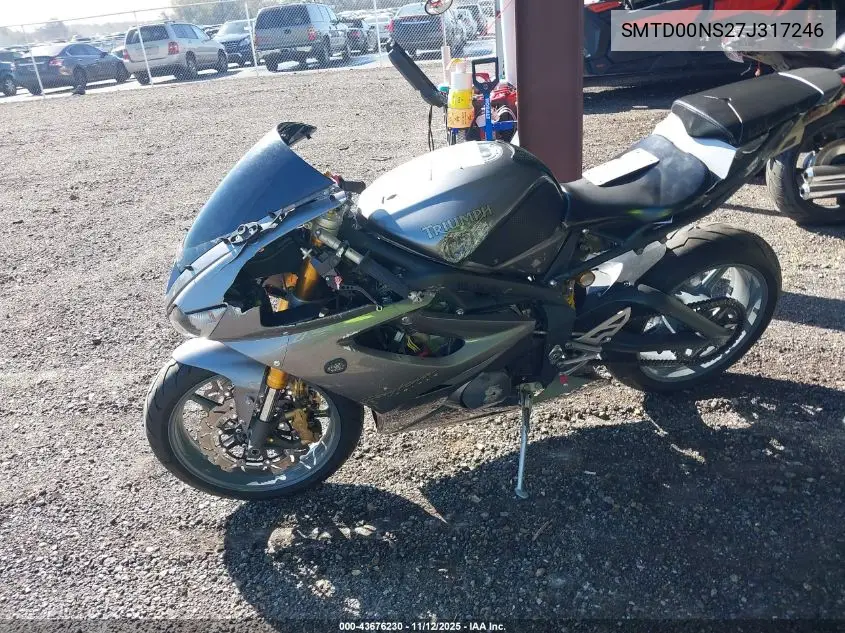 SMTD00NS27J317246 2007 Triumph Motorcycle Daytona 675