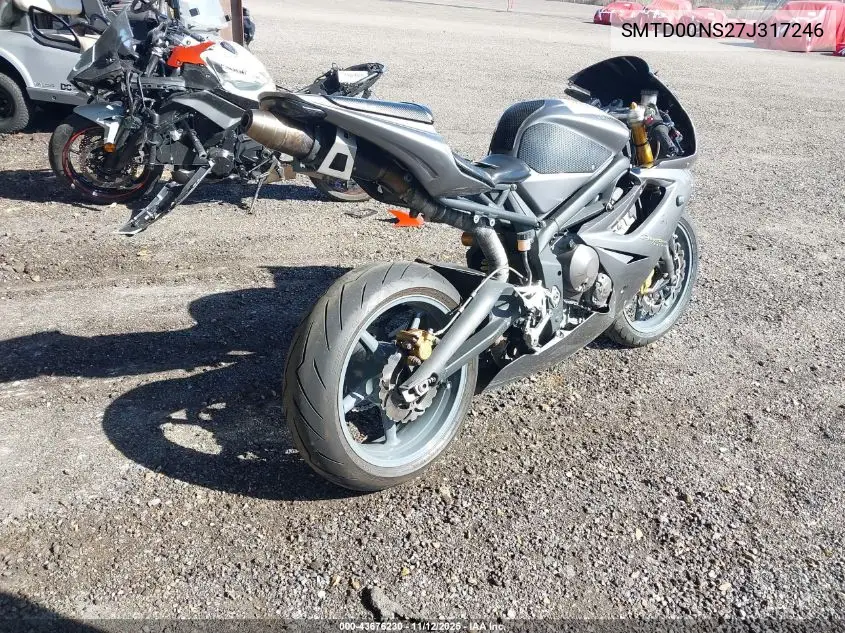 SMTD00NS27J317246 2007 Triumph Motorcycle Daytona 675