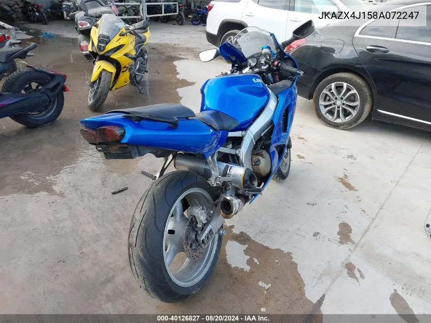 JKAZX4J158A072247 2008 Kawasaki Zx600 J1