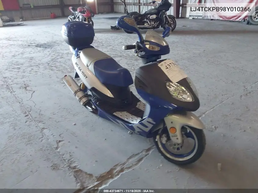 LJ4TCKPB98Y010366 2008 Shanghai Jmstar Motorcycl Jsd50Qt-2/Jsd150T-2/Jds250T-2