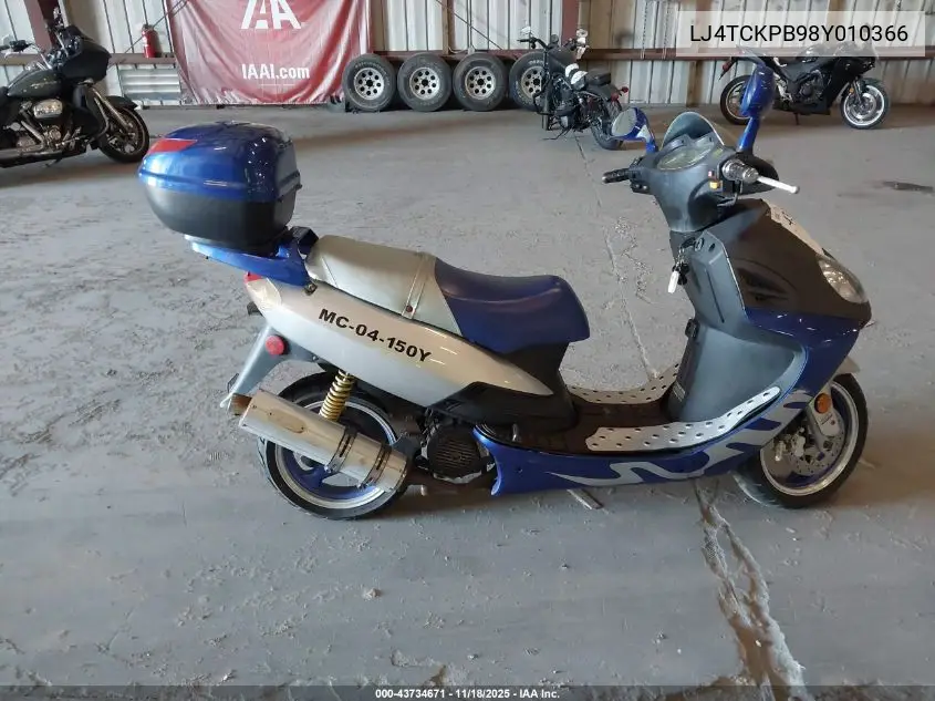 LJ4TCKPB98Y010366 2008 Shanghai Jmstar Motorcycl Jsd50Qt-2/Jsd150T-2/Jds250T-2