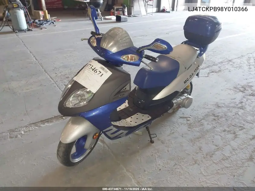 LJ4TCKPB98Y010366 2008 Shanghai Jmstar Motorcycl Jsd50Qt-2/Jsd150T-2/Jds250T-2