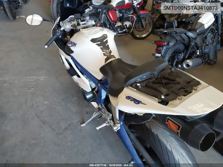 SMTD00NSTAJ410873 2010 Triumph Motorcycle Daytona 675