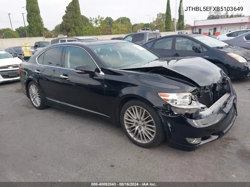 JTHBL5EFXB5103649 2011 Lexus Ls 460