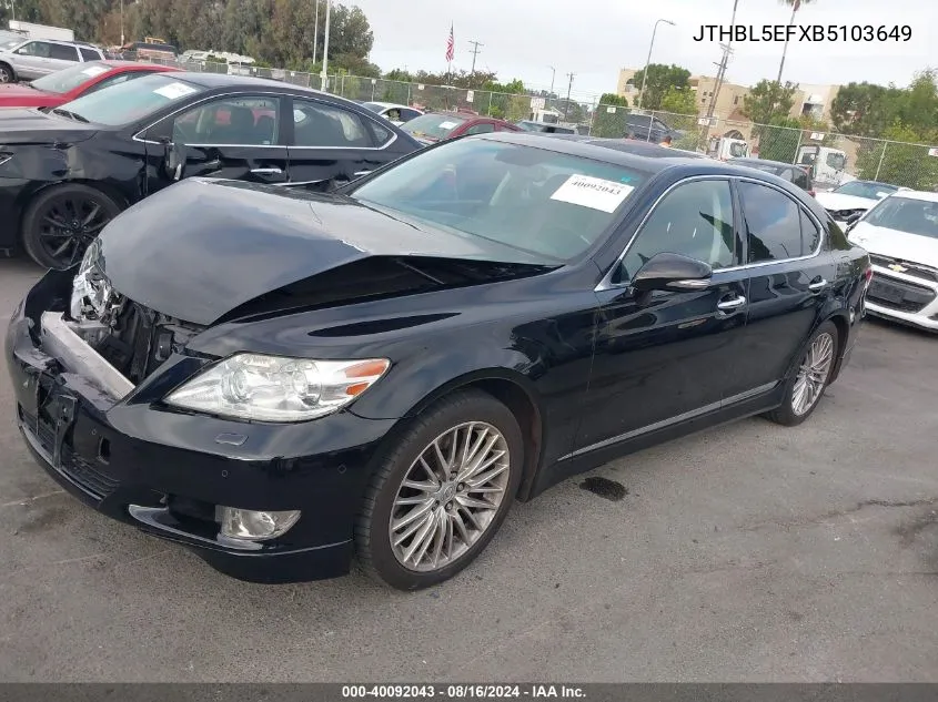 JTHBL5EFXB5103649 2011 Lexus Ls 460