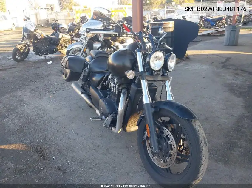 SMTB02WF8BJ481176 2011 Triumph Motorcycle Thunderbird Storm