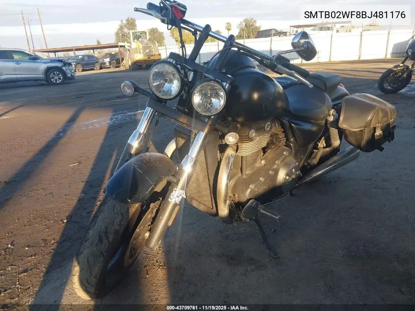 SMTB02WF8BJ481176 2011 Triumph Motorcycle Thunderbird Storm