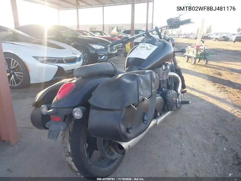 SMTB02WF8BJ481176 2011 Triumph Motorcycle Thunderbird Storm