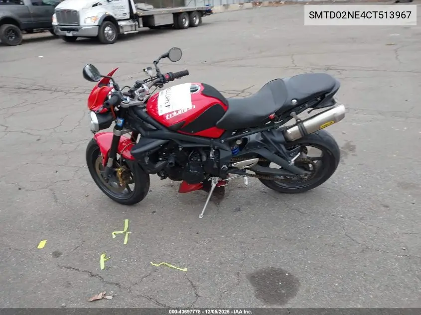 SMTD02NE4CT513967 2012 Triumph Motorcycle Street Triple R