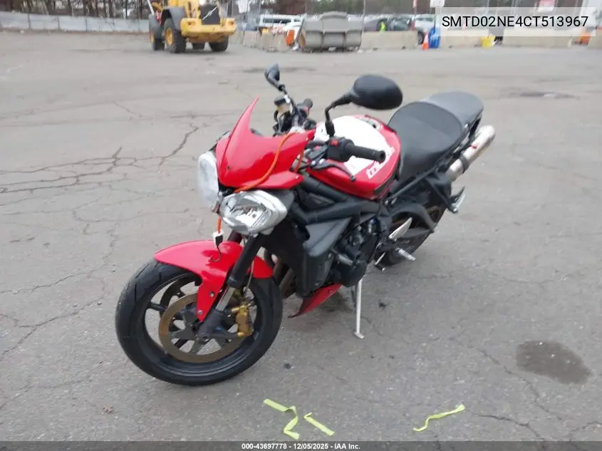 SMTD02NE4CT513967 2012 Triumph Motorcycle Street Triple R
