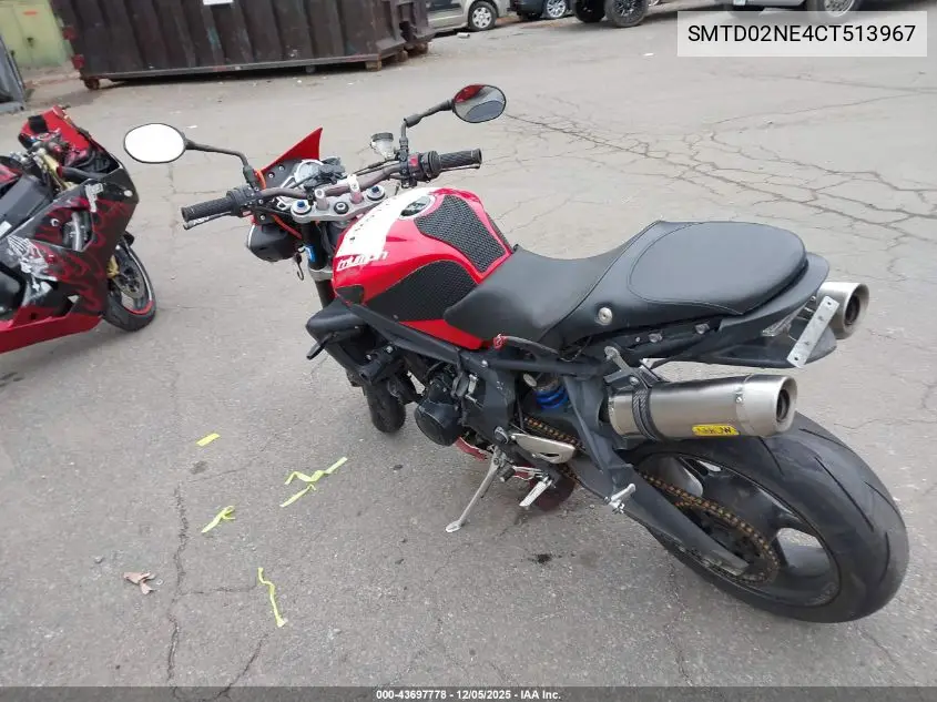 SMTD02NE4CT513967 2012 Triumph Motorcycle Street Triple R