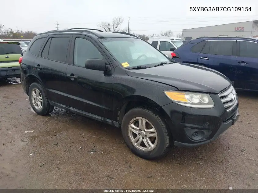 5XYZG3AB7CG109154 2012 Hyundai Santa Fe Gls