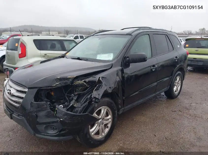 5XYZG3AB7CG109154 2012 Hyundai Santa Fe Gls