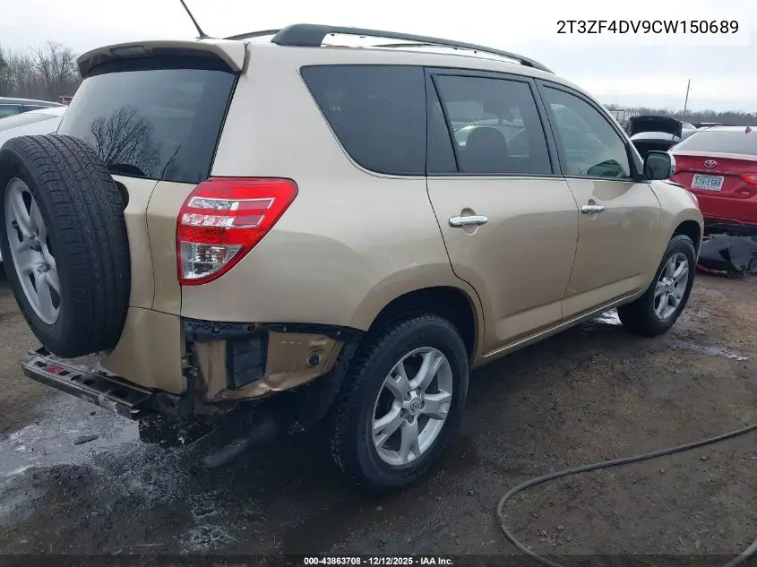 2T3ZF4DV9CW150689 2012 Toyota Rav4