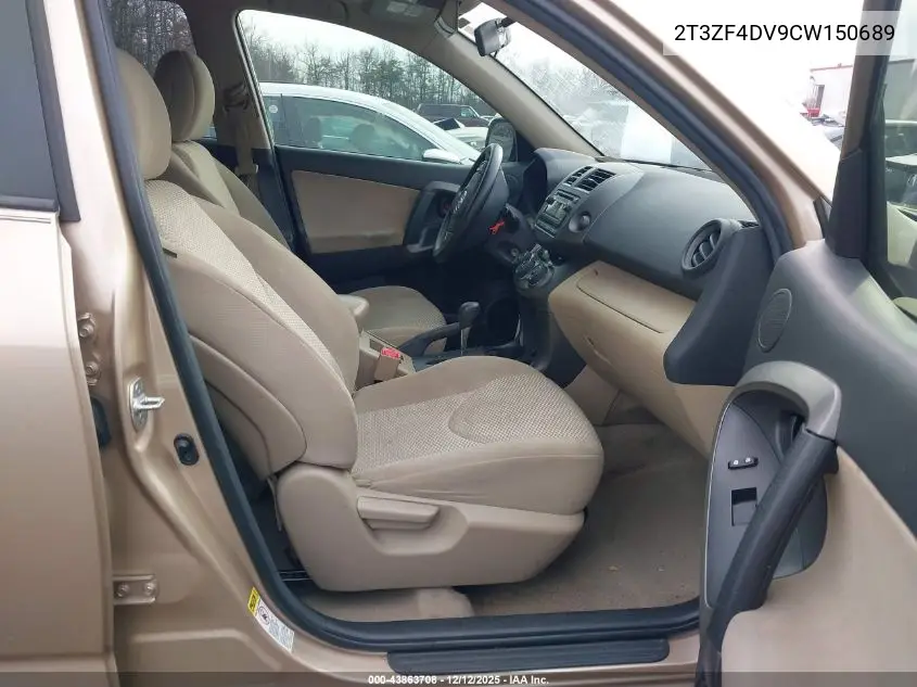 2T3ZF4DV9CW150689 2012 Toyota Rav4