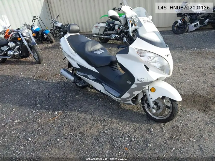 L4STHNDB7C2001136 2012 Zhejiang Scooter