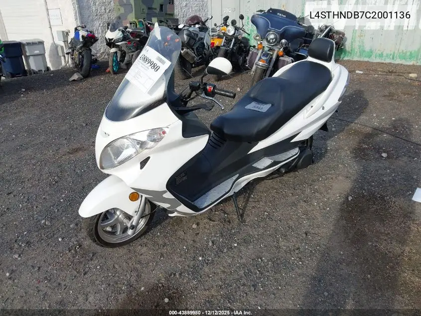 L4STHNDB7C2001136 2012 Zhejiang Scooter