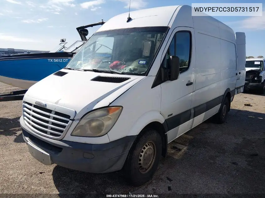 WDYPE7CC3D5731517 2013 Freightliner Sprinter 2500