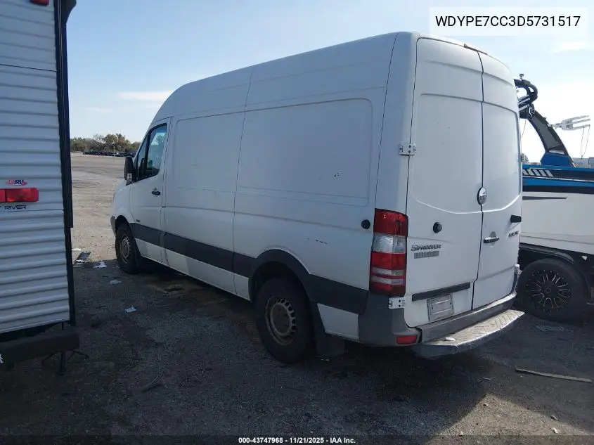 WDYPE7CC3D5731517 2013 Freightliner Sprinter 2500