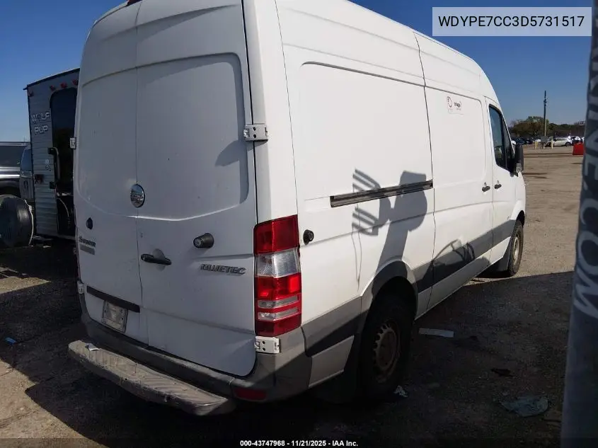 WDYPE7CC3D5731517 2013 Freightliner Sprinter 2500