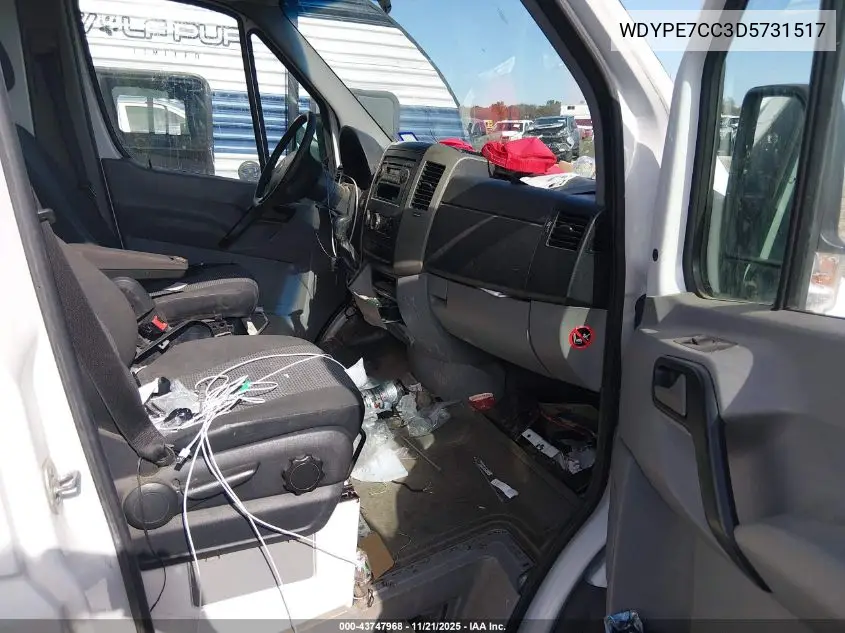 WDYPE7CC3D5731517 2013 Freightliner Sprinter 2500