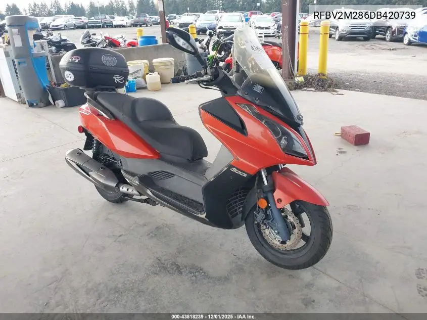 RFBV2M286DB420739 2013 Kymco Usa Inc Downtown 300I