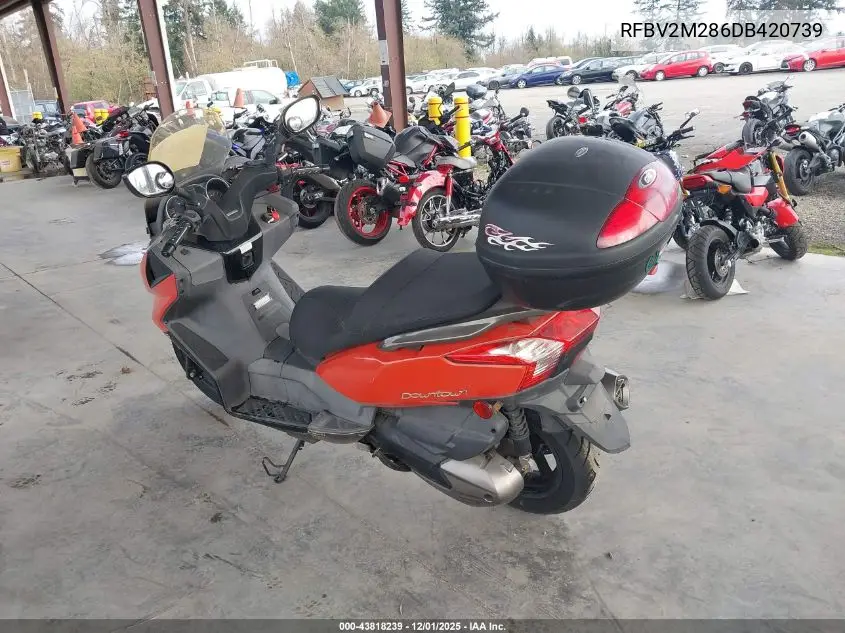 RFBV2M286DB420739 2013 Kymco Usa Inc Downtown 300I