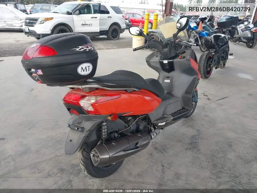 RFBV2M286DB420739 2013 Kymco Usa Inc Downtown 300I