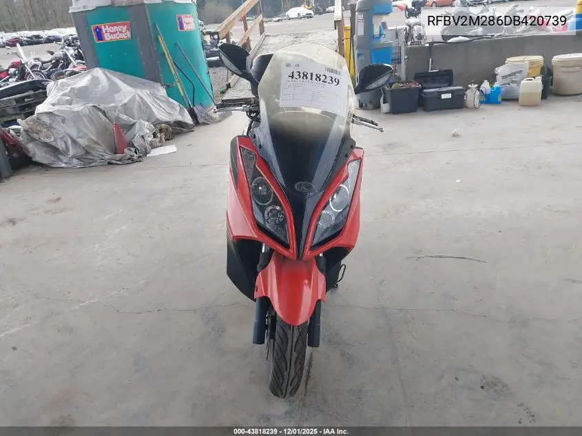 RFBV2M286DB420739 2013 Kymco Usa Inc Downtown 300I