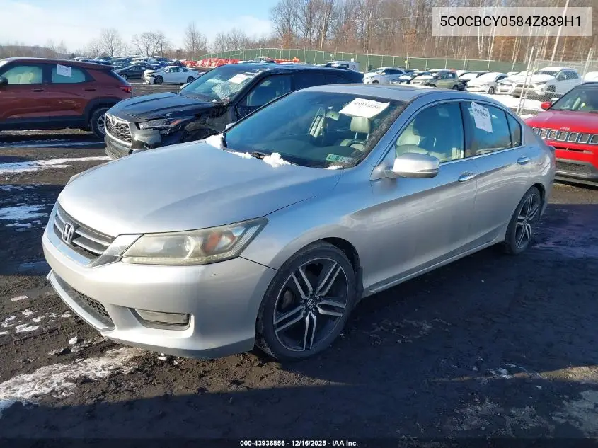5C0CBCY0584Z839H1 2013 Hond Accord Sedan Ex-L W/Continuously Variabl