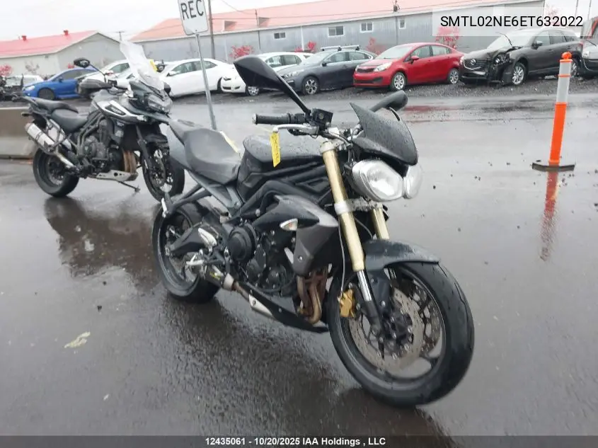 SMTL02NE6ET632022 2014 Triumph Motorcycle Street Triple