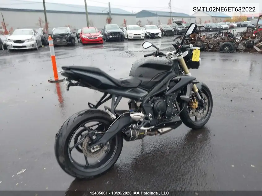 SMTL02NE6ET632022 2014 Triumph Motorcycle Street Triple