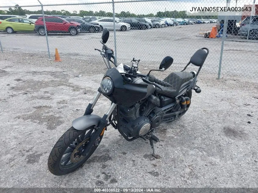 JYAVN05EXEA003643 2014 Yamaha Xvs950 Cu