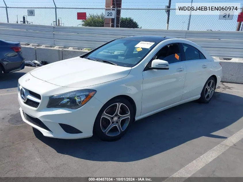 WDDSJ4EB1EN060974 2014 Benz Cla-Class Cla250 Fwd