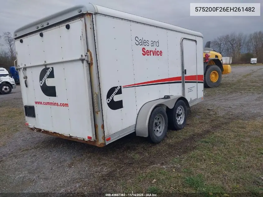 575200F26EH261482 2014 Trailer Trailer