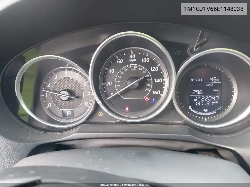1M1GJ1V66E1148038 2014 Mazd 6 I Touring Automati