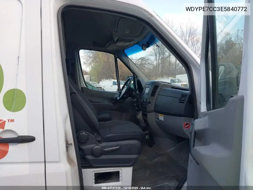 WDYPE7CC3E5840772 2014 Freightliner Sprinter 2500 Normal Roof
