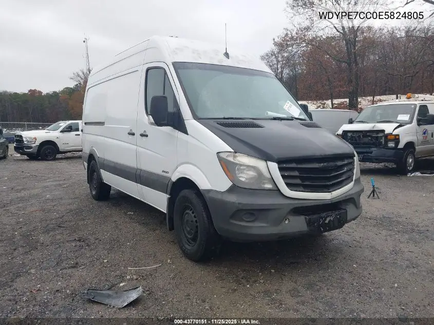 WDYPE7CC0E5824805 2014 Freightliner Sprinter 2500 Normal Roof